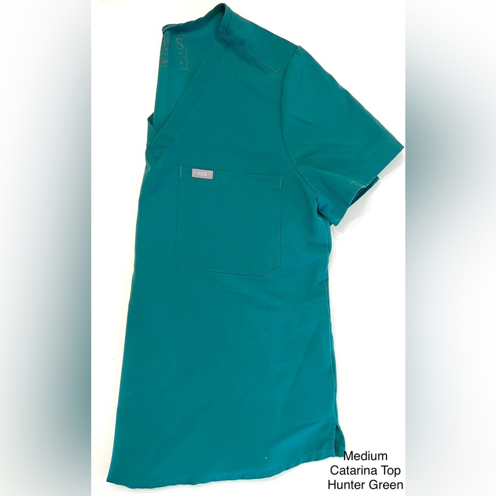 Figs Catarina Top, Size Medium, Hunter Green